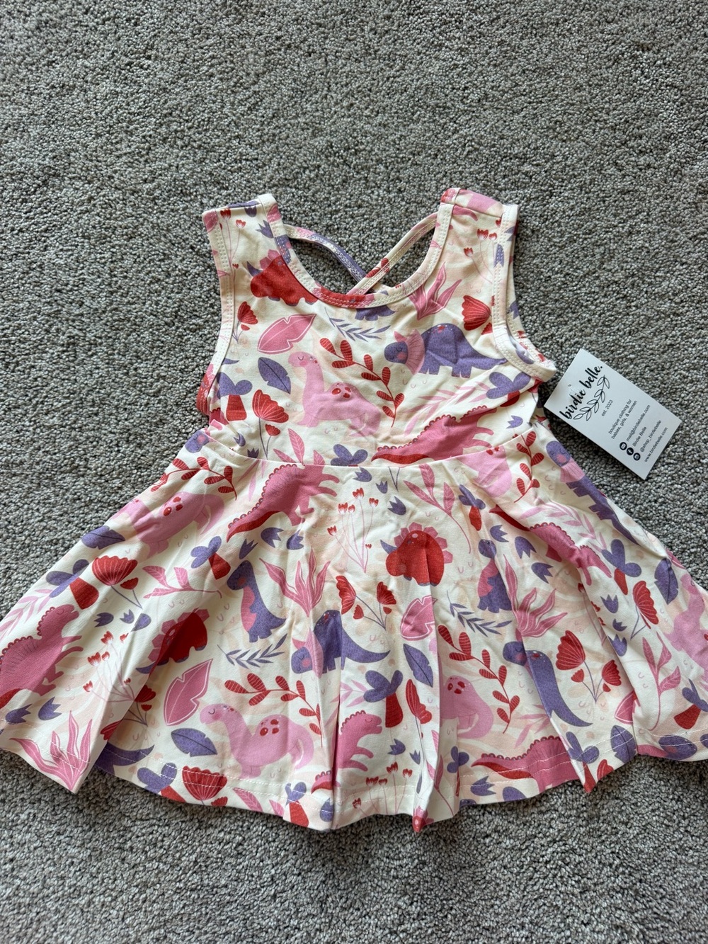 NEW Girls Boutique Dinosaur Peplum Top- Size 2